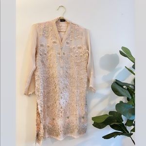 Agha Noor brand Pakistani Indian casual shirt tunic style